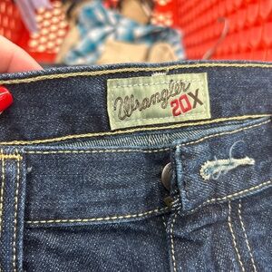 Wrangler 20X mens Dark Blue Jeans